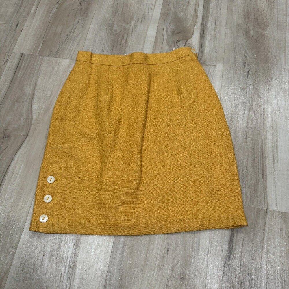 Guess Jeans Georges Marciano for GUESS Mustard Yellow Skirt Size 2 Made in USA‎